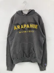 Champion チャンピオン パーカー M グレー スウェット 前面プリント プルオーバー 長袖