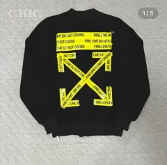 オフホワイト ファイア テープ アロー スタジャン ブルゾン ジャケット (限定モデル / 正規品)