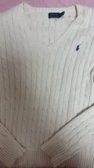 POLO RALPH LAUREN ポロラルフローレン レディース Vネック ケーブル編み ニット
