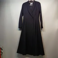 ブラック ロング コート スタイル ONE PIECE 80 85 サイズ 春 秋 63063