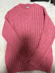 ザラ ピンク ワッフルニット XL