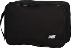 ニューバランス New Balance シューズケース L シューズバッグ シューズ袋 靴袋 スパイク入れ 上履き入れ 部活 クラブ ジム サッカー 陸上 バスケ バレー メッシュポケット フルジップ  LAB55623 BKW ブラック/ホワイト