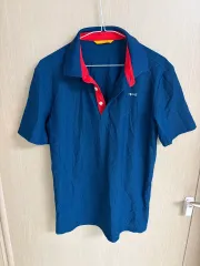 ルイカス 'a' ブルー 半袖 ポロTシャツ