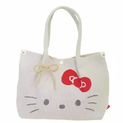 ハローキティ トートバッグ IP.デリ.ルフル. 編み生地ミニバッグ アイボリー ROOTOTE ルートート サンリオ sanrio キャラクター