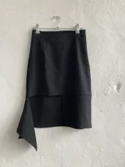 ブラック アシンメトリー スカート