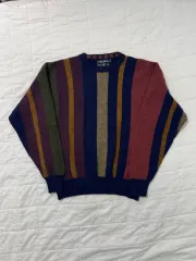 実際に着用2回 NAUTICA(ノーティカ) ストライプ バイカラー ニット