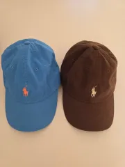 ポロ ベースボールキャップ スカイ ブラウン