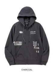 未使用　スパイラルニット ジップフーディー◆SPIRAL KNIT ZIP HOODIE◆SY32 by SWEET YEARS エスワイサーティトゥバイスウィートイヤーズ [15060]　チャコール　サイズSのサムネイル