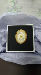 オリジナル ヴィンテージ フローラル パール ブローチ