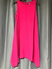 Massimo Dutti ホットピンク ノースリーブ ONE PIECE EUR42 サイズ
