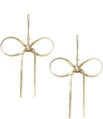 ベッツィジョンソン レディース アクセサリー ピアス・イヤリング Betsey Johnson Bow Statement Earrings Gold ゴールドのサムネイル