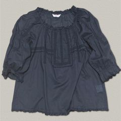 【美品】ピンクハウス パープル レース ピンタック使い ブラウス/クリーニング済 水玉プリントチュニックブラウス｜ピンクハウスオフィシャルオンライン