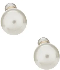 アンクライン レディース アクセサリー ピアス・イヤリング Anne Klein Faux Pearl Reversible FrontBack Earrings White ホワイトのサムネイル