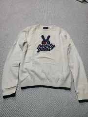 レディース 2)パーリーゲイツ うさぎ 刺繍 ニット アイボリー