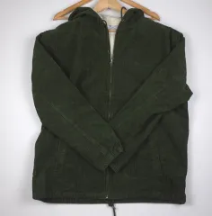 チャンピオン コーデュロイ フードジャケット グリーン (XL)