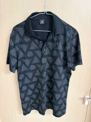 WANGLEE 黒 パータン 半袖 ポロ