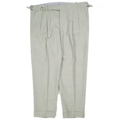 IGARASHI TROUSERS イガラシトラウザーズ 五十嵐トラウザーズ 日本製 2PLY WOOL SIDE ADJUSTERS 2プリーツサイドアジャスタートラウザーズ ビスポーク品 Light Gray パンツ スラックス ボトムス g24644のサムネイル