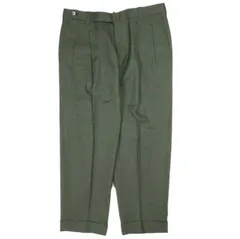 IGARASHI TROUSERS イガラシトラウザーズ 五十嵐トラウザーズ 日本製 WOOL 2PLEATS TAPERED TROUSERS ウール2プリーツテーパードトラウザーズ ビスポーク品 Olive パンツ スラックス ボトムス g24645のサムネイル