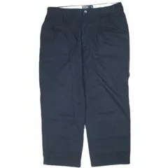 Polo by Ralph Lauren ポロバイラルフローレン HAMMOND PANT 2タックワイドチノパンツ 36 ネイビー ポロチノ ボトムス g24724