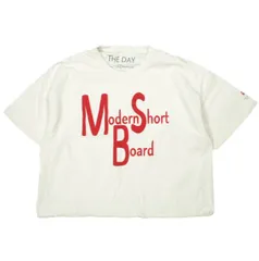 THE DAY ON THE BEACH ザデイオンザビーチ 6oz. Girls Cutoff Tee MODERN SHORT BOARD カットオフTシャツ ONE SIZE オフホワイト 半袖 丸胴 トップス g24611のサムネイル