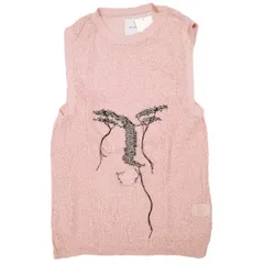 新品 Kota Gushiken コウタグシケン 22SS 日本製 Tarotisse Face Waistcoat タロティスフェイスウェストコート KGSS22-K01 2 Pink セーター ニットベスト トップス g24773のサムネイル