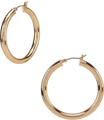 アンクライン レディース アクセサリー ピアス・イヤリング Anne Klein Medium Click Top Hoop Earrings Gold ゴールドのサムネイル