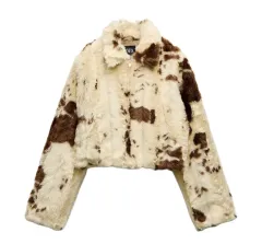 ZARA アニマルプリント レオパード ファージャケット