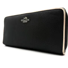 COACH accordion zip wallet コーチ アコーディオン ジップ 長財布 型番F12585 ラウンドファスナー 男女兼用 ブラック