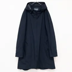 ◎HERNO　ヘルノ　コート　フード　ゴアテックス　ラミナー　ポリエステル　ネイビー　ルーマニア製　レディース　46　b00730のサムネイル
