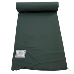 反物 秀品 色無地 堅牢染 緑 正絹 【中古】