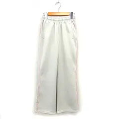 ナイキ NIKE 国内正規品 FIT DRY スポーツウェア ジャージ ロゴ刺繍 パンツ ストレート ゆったり センタープレス M アイボリー /NT17