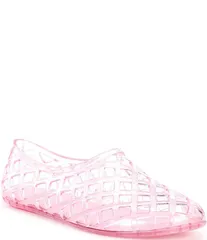 ジェフリー キャンベル レディース シューズ パンプス Jeffrey Campbell Jellz Clear Jelly Slip On Flats Pink ピンク