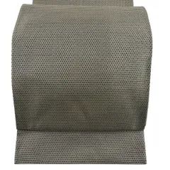 【美品】 袋帯 秀品 幾何学模様 金銀糸 灰緑 全通 正絹 【中古】