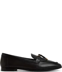 アルド レディース シューズ スリッポン・ローファー レザー ローファー ALDO Ybilide Leather Hardware Tassel Charm Loafers Black ブラックのサムネイル