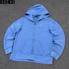 ポロラルフローレン ブルー フードジップアップ 16 0324
