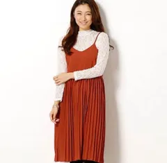 E hyphen world gallery プリーツ切替キャミワンピース