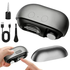 電動爪切り 爪切り つめきり ニッパー 爪やすり 爪磨き 3in1 多機能 Type-C充電式 LEDライト搭載 2段階スピード 巻き爪対応 低騒音 安全設計 操作簡単 赤ちゃんから高齢者まで使用可能 1のサムネイル