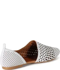 ディバトゥルー レディース シューズ パンプス レザー Diba True Papy Russ Laser Cut Leather DOrsay Flats Off White オフホワイト