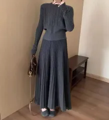 ニット スカート セットアップ - M