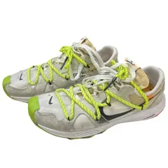 ナイキxオフホワイト ズーム テラ カイガー 5 白/ブラック-エレクトリックグリーン 275