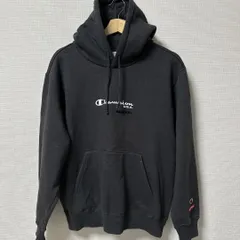 激レア◎非売品(^w^)b Champion チャンピオン パーカー BLIZZAKコラボ カンガルーポケット プルオーバー U.S.A. フード付き ストリート カジュアル スウェット ブラック 黒 メンズ サイズ 表記無し OM11443HG