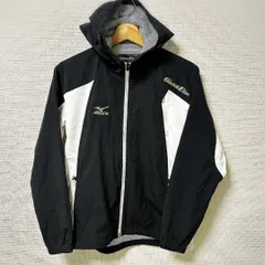 (^w^)b MIZUNO ミズノ ナイロンジャケット GlobalElite トレーニングアウター ウィンドブレーカー トラックジャケット ポリエステル100% 黒 ブラック 白 ホワイト 金 ゴールド メンズ サイズ 160 OM11442HG