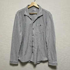 (^w^)b NICOLE CLUB FOR MEN ニコルクラブフォーメン 長袖シャツ シャツ オールシーズン デイリーユース 胸ポケット ストライプ カジュアル コットン ポリエステル 白 黒 メンズ サイズ FREE SIZE OM11492HG