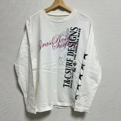 (^w^)b Town＆Country タウンアンドカントリー 長袖カットソー グラフィックプリント GrassRoots DESIGNS ENDLESS クルーネック コットン100% 白 ホワイト メンズ サイズ M OM11469HGのサムネイル