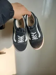 VANS オールドスクール ブラック ユア(YOOA) バックル スニーカー 220