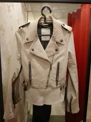 7/17 DIESEL デニム ライダースジャケット XXS