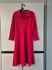 トミーヒルフィガー レッド ロング丈ワンピース 2xl