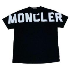 極美品］モンクレール デカロゴ プリントTシャツ M ブラック 5S296