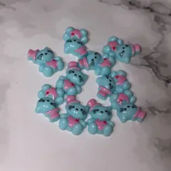 ネイルパーツ/サンリオ/キティ/水色10個セット②