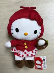 サンリオ ハローキティ 赤い ケープ 中型 ぬいぐるみ (新品)